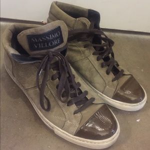 Massimo villore suede men’s shoes brown grey